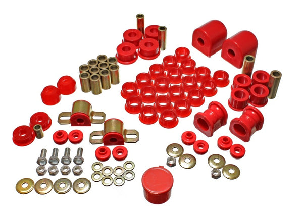 Energy Suspension Hyper-Flex Master Bushing Set for 91-94 Nissan Sentra/NX1600/2000 - Red
