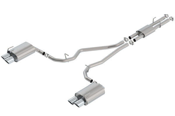 Borla ATAK Cat-Back Exhaust System for 2020 Ford Explorer ST 3.0L V6 - Chrome Tips