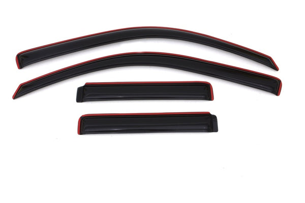 AVS In-Channel Ventvisor Window Deflectors Smoke 4pc for 2002-2009 Chevy Trailblazer