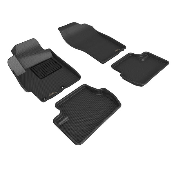Floormats for Mitsubishi Lancer & Lancer Evolution X (2008-2017) – 3D MAXpider Kagu Custom Fit Front & Rear Set – Black