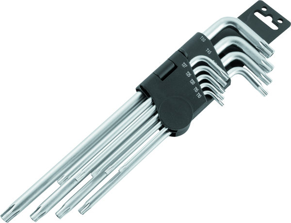 BikeMaster 9-Piece Torx Ball End Long Wrench Set