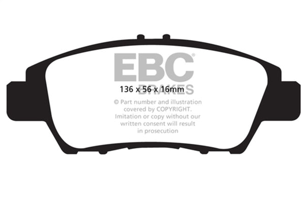 EBC Redstuff Performance Brake Pads for 2011-2015 Honda CR-Z 1.5L Hybrid