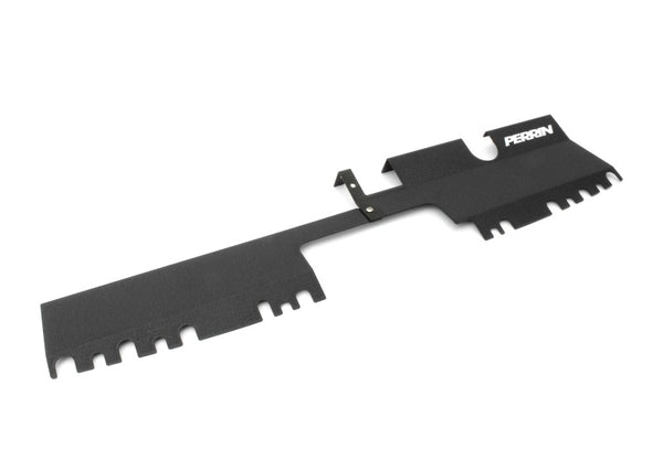 PERRIN 15-21 Subaru WRX/STI Radiator Shroud (With OEM Intake Scoop) - Black