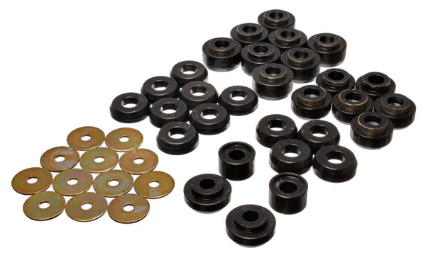 Energy Suspension Black Body Mounts for Chevrolet 4-Door (Police/Taxi/Race Recommended)