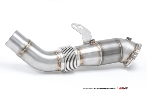 AMS Performance Street Downpipe w/ GESI Catalytic Converter for 2020+ Toyota GR Supra A90
