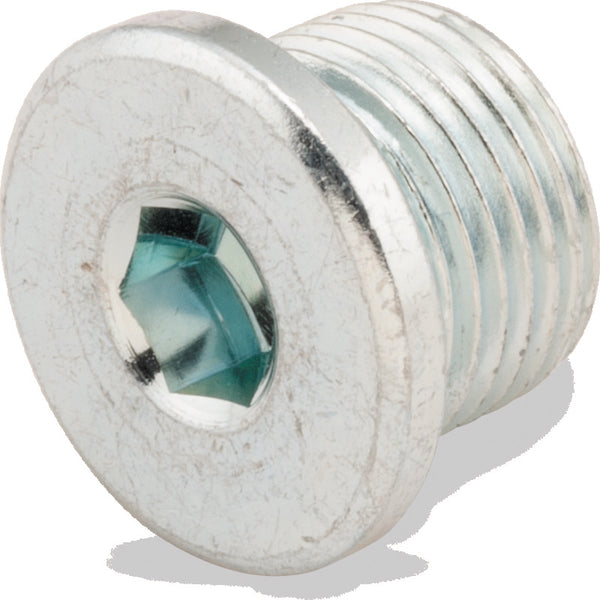 Bikers Choice O2 Sensor Plug Bung 18mm x 1.5 - Steel (Chrome, Internal Allen)