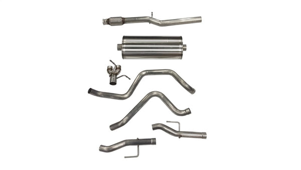 CORSA 2019-2025 Chevy Silverado 5.3L Crew Cab 3in Cat-Back Dual Rear Exit Exhaust with Polished Tip