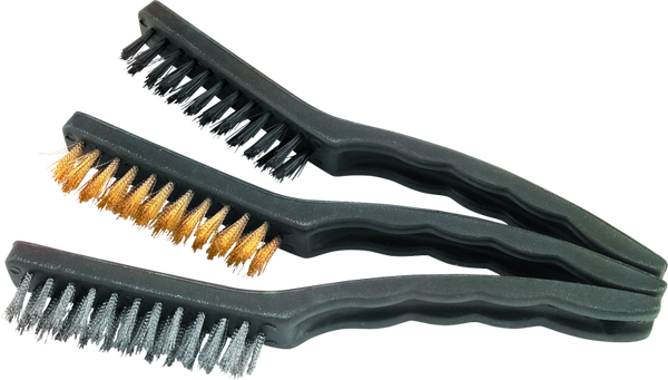 BikeMaster 3-Piece Nylon & Wire Brush Cleaning Set