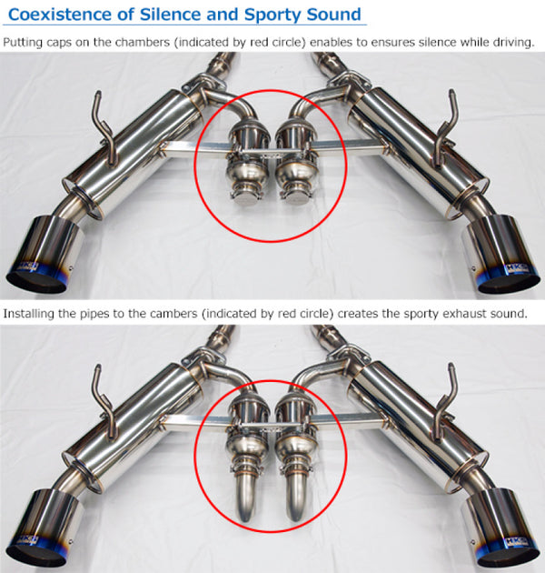 HKS Dual Hi-Power Titanium Tip Catback Exhaust for 2017 Infiniti Q60 (RWD)