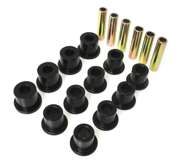 Energy Suspension Jeep Wrangler 87-96 Black Front/Rear Spring and Shackle Bushing Kit