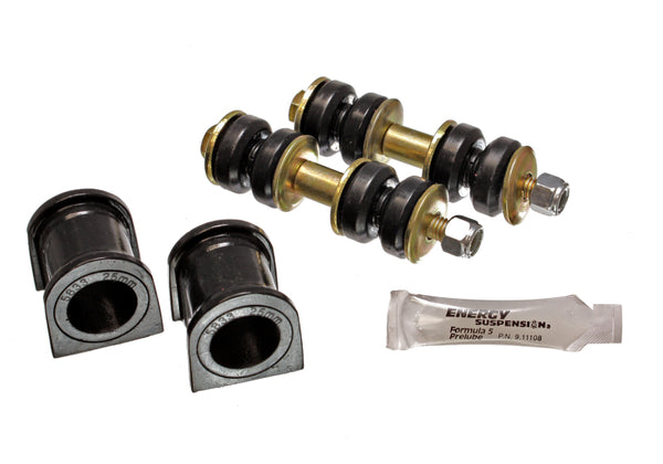 Energy Suspension 04-07 Scion xB 25mm Front Sway Bar Bushing Set - Black