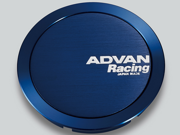 Advan 73mm Full Flat Wheel Centre Cap Blue Anodised