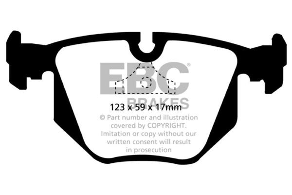 EBC Greenstuff Rear Brake Pads for 1994-1996 BMW 840 4.0 (E31)