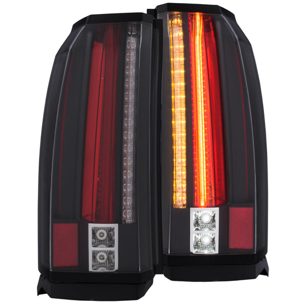 ANZO LED Tail Lights Black for GMC Yukon / Yukon XL (20152019) Pair