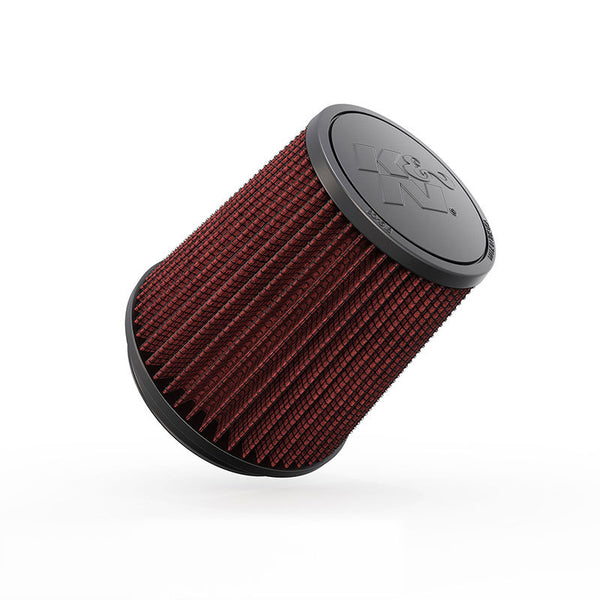 K&N Filter Universal Rubber Filter Round Tapered 4.5in Flange 5.875in Base 4.5 inch Top 6in Height