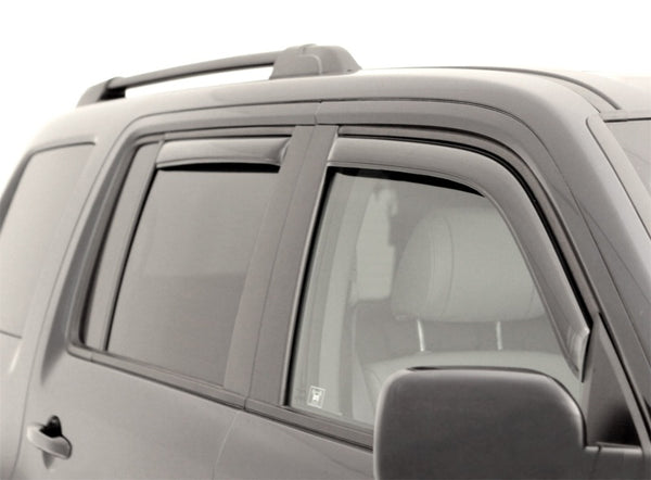AVS In-Channel Ventvisor Window Deflectors (4pc) Smoke 2009-2015 Honda Pilot Front & Rear