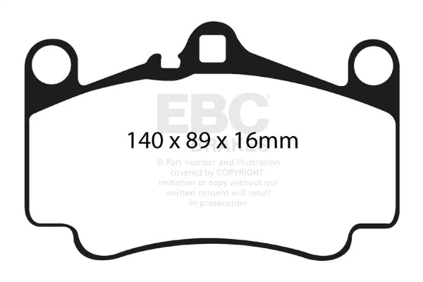 EBC Yellowstuff Front Brake Pads for 03-05 Porsche 911 (996) Carrera 4S