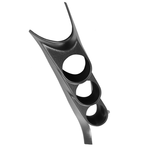 AutoMeter 52mm Black Triple A-Pillar Gauge Pod for 2005-2009 Ford Mustang