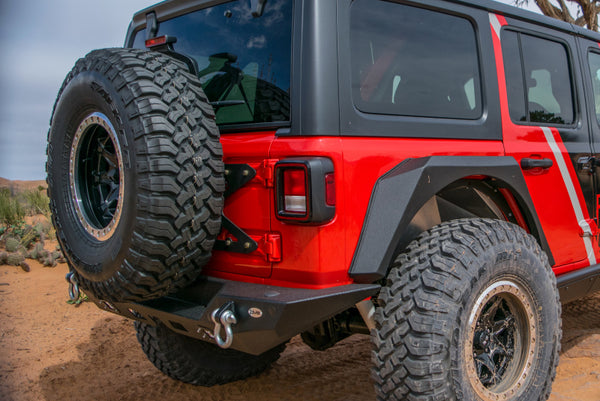 DV8 Offroad Tailgate Tire Carrier for 2018+ Jeep Wrangler JL