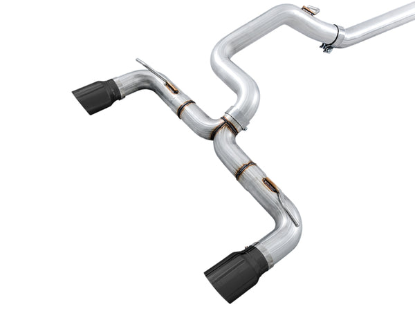 AWE Tuning Track Edition Cat-Back Exhaust for Ford Focus RS (3in) w/ 4.5in Diamond Black Tips