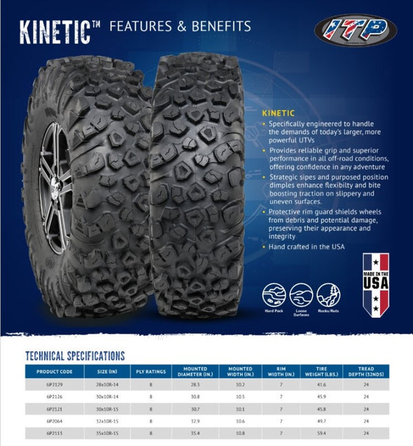 ITP Kinetic Tire 32x10R-15 8PR