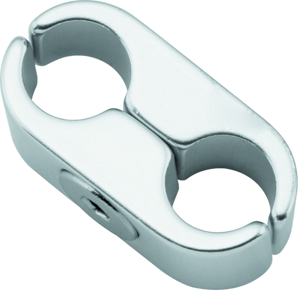 BikeMaster 2-Line Cable Clamp Silver Finish
