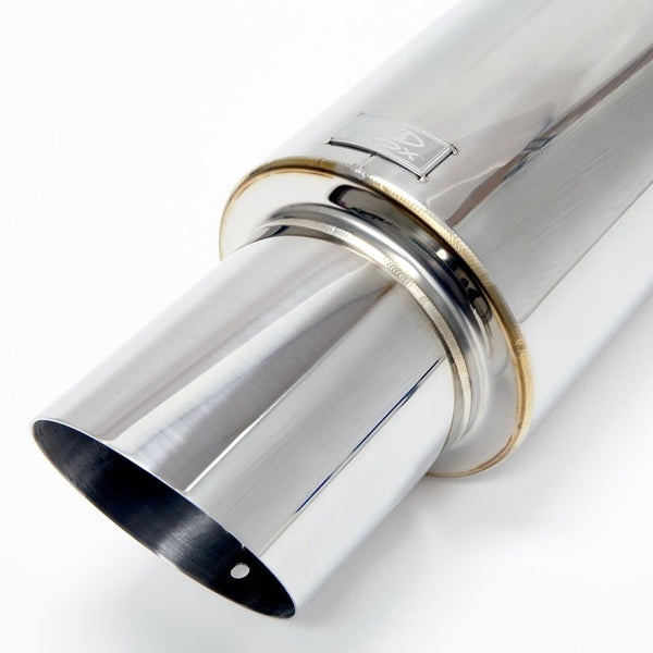 BLOX Racing 60.5mm Street Muffler with Angled Tip
