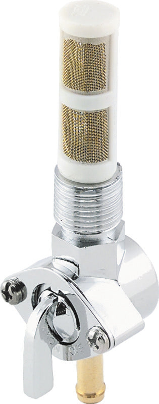 Bikers Choice Chrome Petcock Fuel Tap 3/8-18 NPT Down Outlet for Harley-Davidson FL/FX/XL 19661974