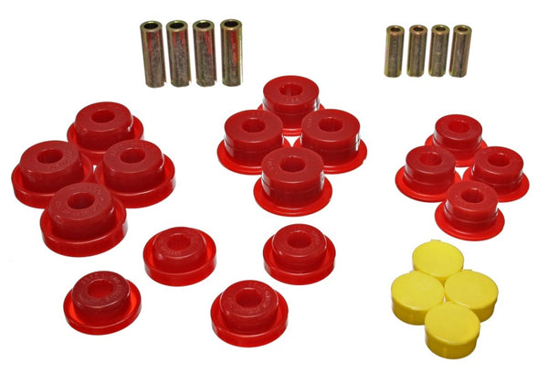 Energy Suspension Front Control Arm Bushings for 97-06 Jeep Wrangler TJ/YJ - Red