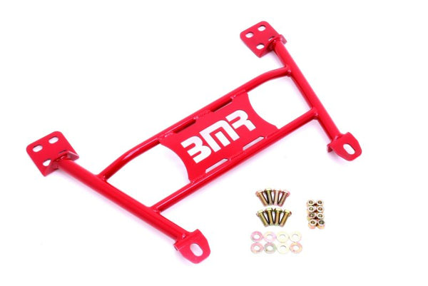 BMR Radiator Support Chassis Brace - Red for 2005-2014 S197 Mustang