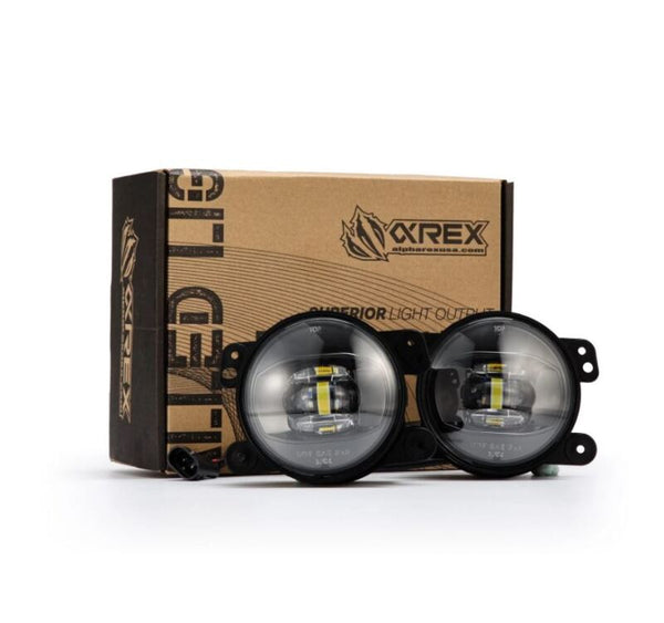 AlphaRex DoubleTap Dual-Color LED Projector Fog Lights for Chrysler/Dodge/Hummer/Jeep - White/Amber