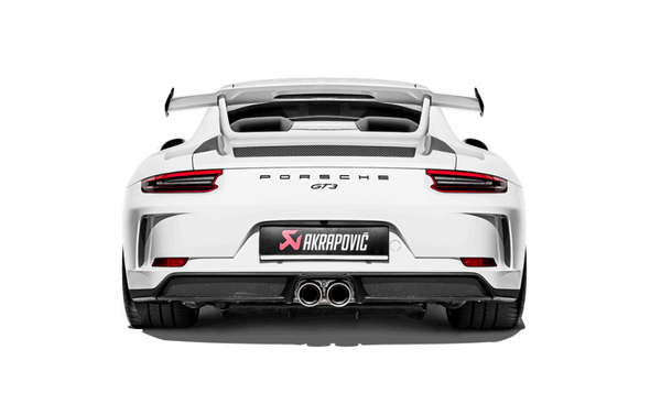 Akrapovic Slip-On Race Line Muffler w/ Titanium Tail Pipe Set for 2018 Porsche 911 GT3 (991.2)