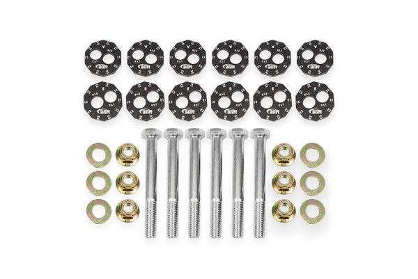 BMR Suspension Camber Bolt Kit for 97-04 Chevrolet Corvette C5 - Black Anodized