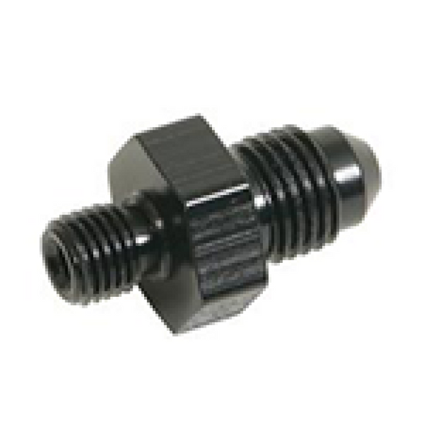 Fragola 6AN x 10mm x 1.0 Male Adapter - Weber - Black