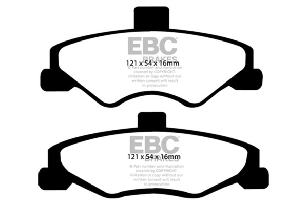 EBC Yellowstuff Brake Pads for 98-02 Chevrolet Camaro 3.8 (4th Gen)