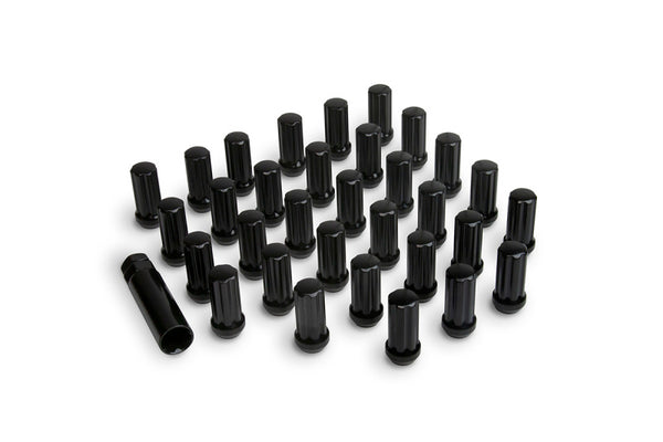 ICON Alloys Black Lug Nut Kit - 14x1.5 - 32 Lug Nuts with Key