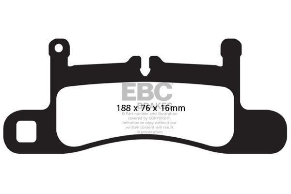 EBC Yellowstuff Performance Brake Pads for 12-15 Porsche 911 (991) 3.4 Carrera Rear