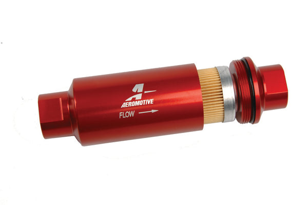 Aeromotive AN-10 In-Line Fuel Filter - 10 Micron Fabric Element