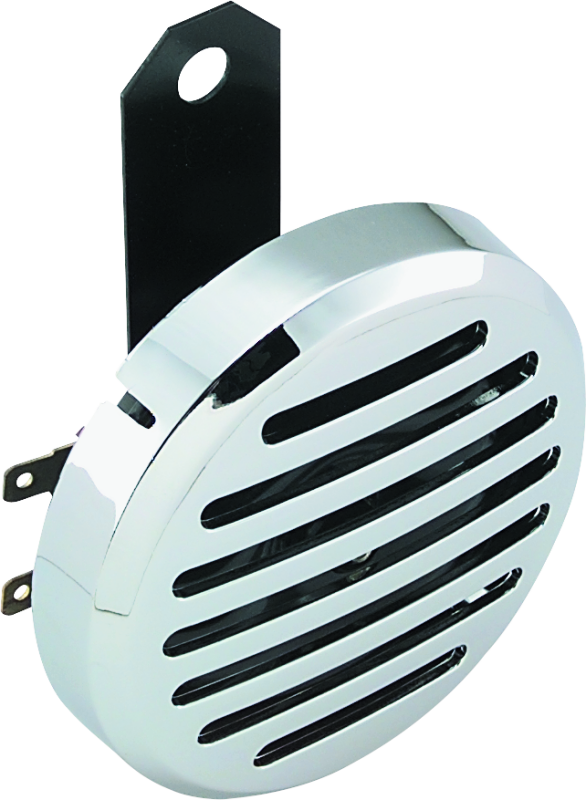 Bikers Choice Chrome Slotted 12V Universal Electric Horn