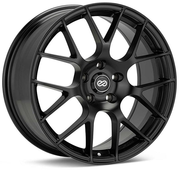 Enkei Raijin 18x8 40mm Offset 5x114.3 Bolt Pattern 72.6 Bore Diameter Matte Black Wheel
