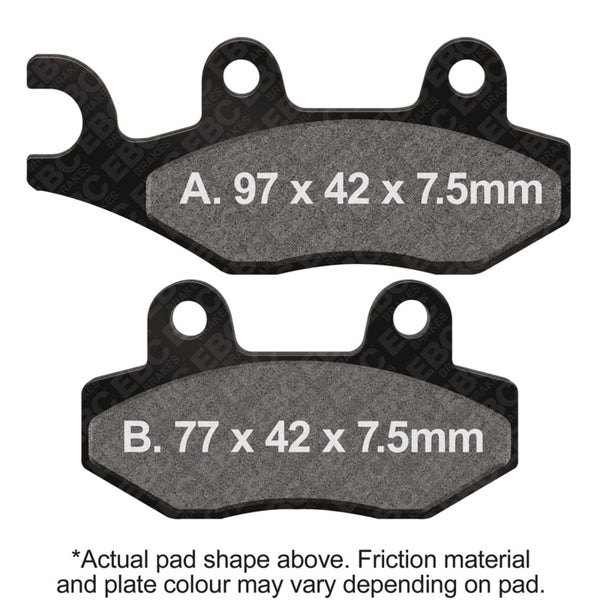 EBC 89-93 Kawasaki KX 125 G/H/J Front Left/Right FA-SFA-X Brake Pads