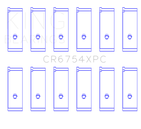 King Engine Bearings Toyota2JZGE/2JZGTE 3.0L pMaxKote Performance Rod Bearing Set - Size STDX