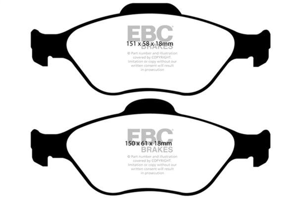 EBC Greenstuff Front Brake Pads for 08+ Lotus 2-Eleven 1.8 Supercharged