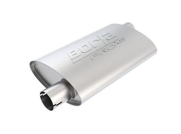 Borla Universal Pro-XS Oval Muffler - 2.25in Inlet/Outlet Offset