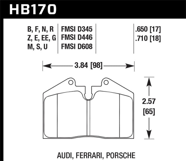 Hawk HP+ High Performance Street Brake Pads