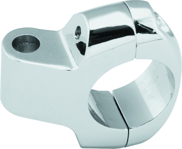Bikers Choice Chrome Custom Mirror Clamp for 1" Handlebars (Universal)
