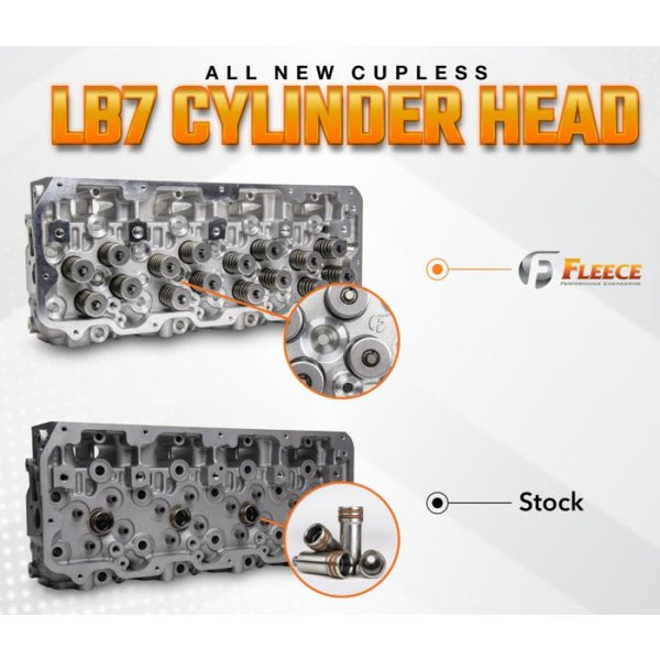 Fleece Performance Freedom Cylinder Head for 01-04 GM Duramax LB7 (Passenger Side)