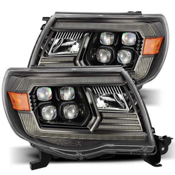 AlphaRex NOVA LED Projector Headlights w/ DRL (Black) for 2005-2011 Toyota Tacoma
