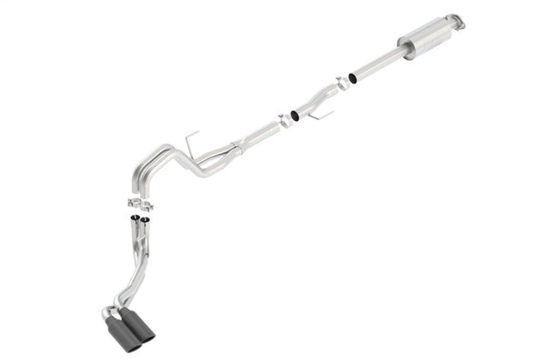 Borla Cat-Back Exhaust for 2015-2016 Ford F-150 3.5L EcoBoost - Black Chrome Side Exit