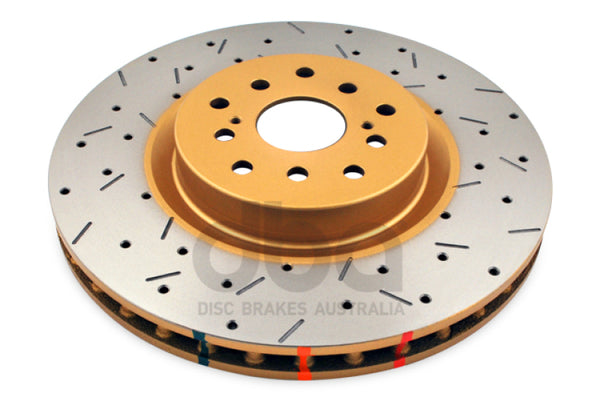 DBA 4000 Series Front Drilled & Slotted Brake Rotor for 04-12 Subaru STi & 2017 BRZ